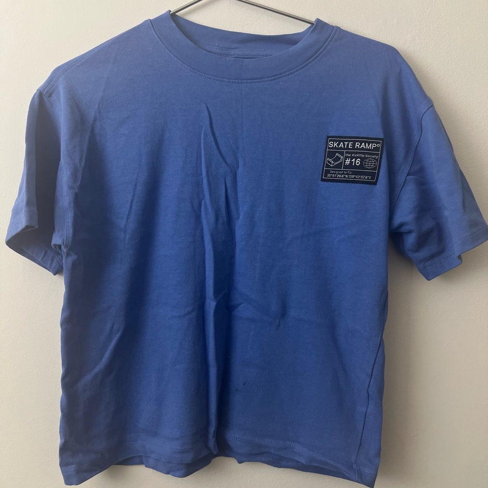 Zara Blue Skate Ramp Kids Tee
